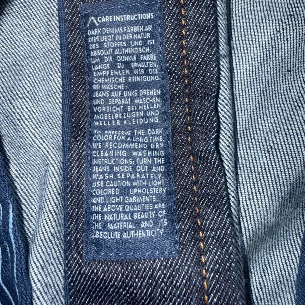 Alberto Stone Modern Fit Authentic Denim Jeans Dark Wash Mens 38x30 Indigo - Picture 7 of 8